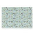 thumbnail image 1 of Fishes Cutting Board, Aquarium Animals Tropical Fishes and Crabs on Seafoam Backdrop Aquatic Doodle Sketch, Decorative Tempered Glass Cutting and Serving Board, Small Size, Multicolor, by Ambesonne, 1 of 1