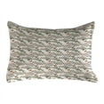 thumbnail image 1 of Fishes Quilted Pillowcover, Watercolor Common Carp Perch and Bass Freshwater Animals Themed Seafood Drawing, Standard King Size Accent Pillow Cover for Bedroom, 36" x 20", Multicolor, by Ambesonne, 1 of 2