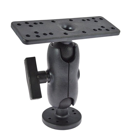 Fishfinder Mount Stand Replacement Accs Black Plate Durable for Canoe Boats Marine