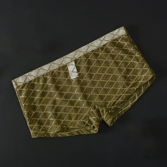 Fishnet Underwear for Men Boxer Briefs Mens Trendy Lightweight See-Through Solid Color Stretchy Breathable Underpants Boxers