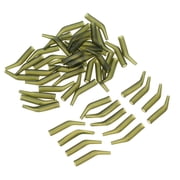 Fishing 50Pcs/Lot Carp Fishing Hook Sleeve Hair Rig Line Aligner Sleeves Soft Anti Fishing Tackle Aligner Carp Fishing Accessories