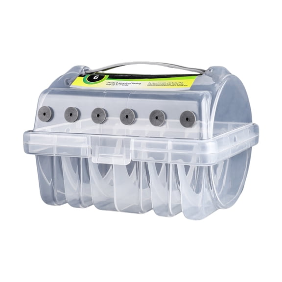 Fishing Accessories Line Hook Storage Box Fishing Tool Storage Box Double Sided 6 Compartments Fishing Tackle Line Box
