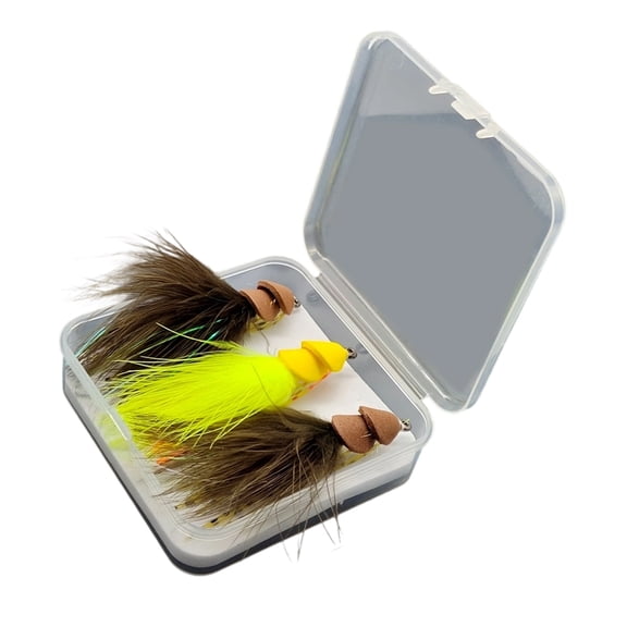 Fishing Accessories Streamers Fly Steel Jigs Hook Foam Head Fishing Fly for Trout Floating Lure Baits