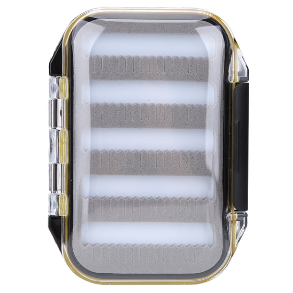 Fishing Accessory PLASTIC DOUBLE SIDE FLY FISHING BAITS BOX FOAM PADDED LURES HOLDER CASE ACCESSORY FOR FISHING ENTHUSIASTS