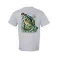 thumbnail image 1 of Fishing Action Crappie Adult Short Sleeve T-Shirt-Sports Gray-Small, 1 of 4