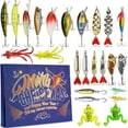 thumbnail image 1 of Fishing Advent Calendar 2024 - 24 Days Christmas Countdown Fishing Tackle Set for Men and Boys for Father Grandpa and Boyfriend, 1 of 5