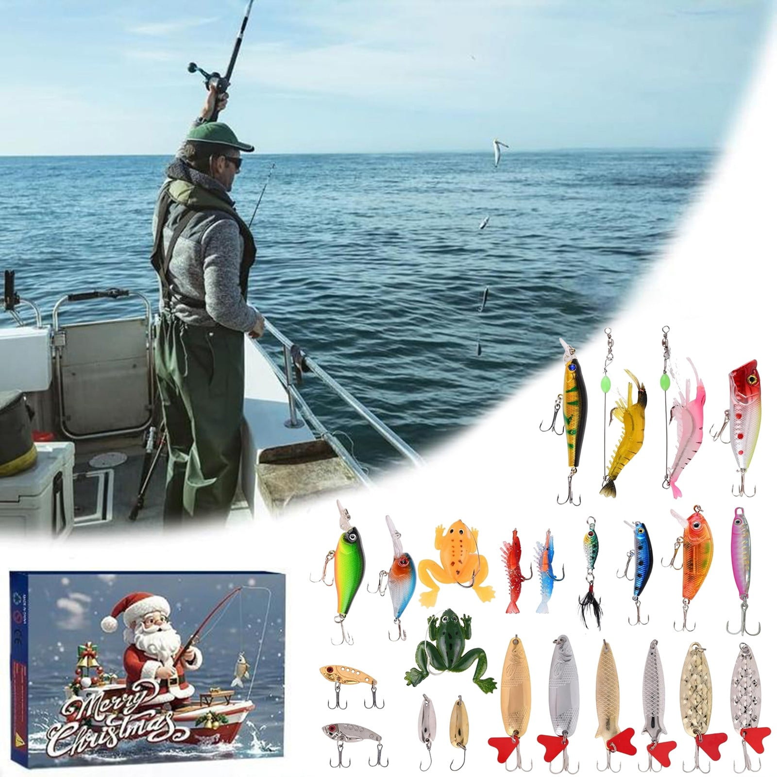 Fishing Advent Calendar 2024 Adult Men Teen Boys 24 Days Christmas