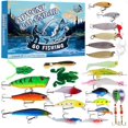 Fishing Advent Calendar 2024 Featuring 24 Unique Fish Lures for Anglers