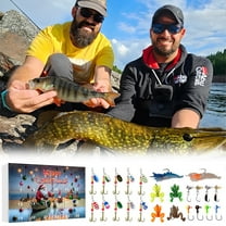 Countdown Sets Fishing Advent Calendar for 2024 - Ideal for Adult Men Teen Boys Featuring Freshwater and Saltwater Accessories