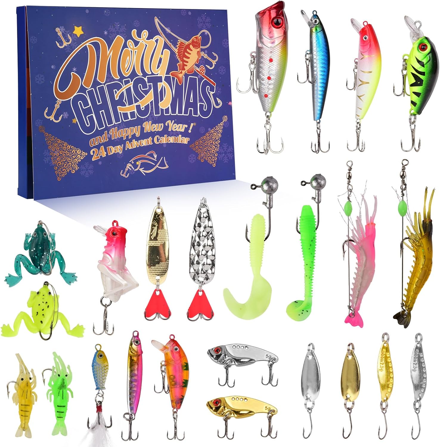 Lot De 5 Chatterbaits AMZfishing 15-18 G - Leurres Pour Brochet Et Perche, Vibrations Agressives