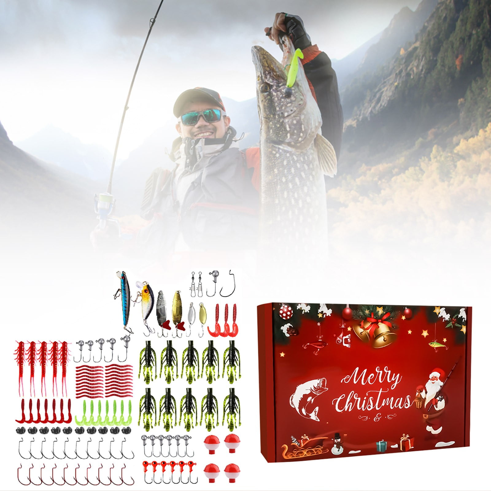 Fishing Advent Calendar Adult MenTeen Boys 24 Day Fishing Countdown