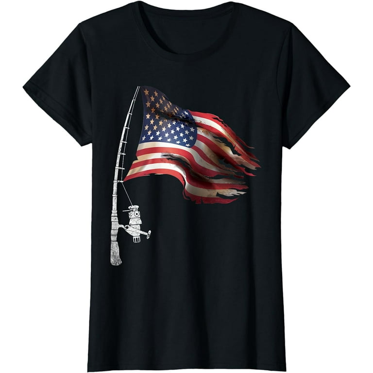 Fishing American Flag Shirt 4th Of July T Shirt Fishing American Flag Shirt 4th Of July T Shirt