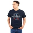 thumbnail image 1 of Fishing American Pride Fisherman Joke Plus Size Crewneck Graphic Tee Shirt Brisco Brands 2X, 1 of 4