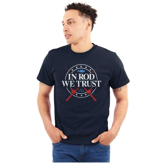 Fishing American Pride Fisherman Joke Plus Size Crewneck Graphic Tee Shirt Brisco Brands 3X