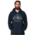 thumbnail image 1 of Fishing American Pride Fisherman Joke Unisex Plus Fleece Graphic Hoodie Brisco Brands 2X, 1 of 5