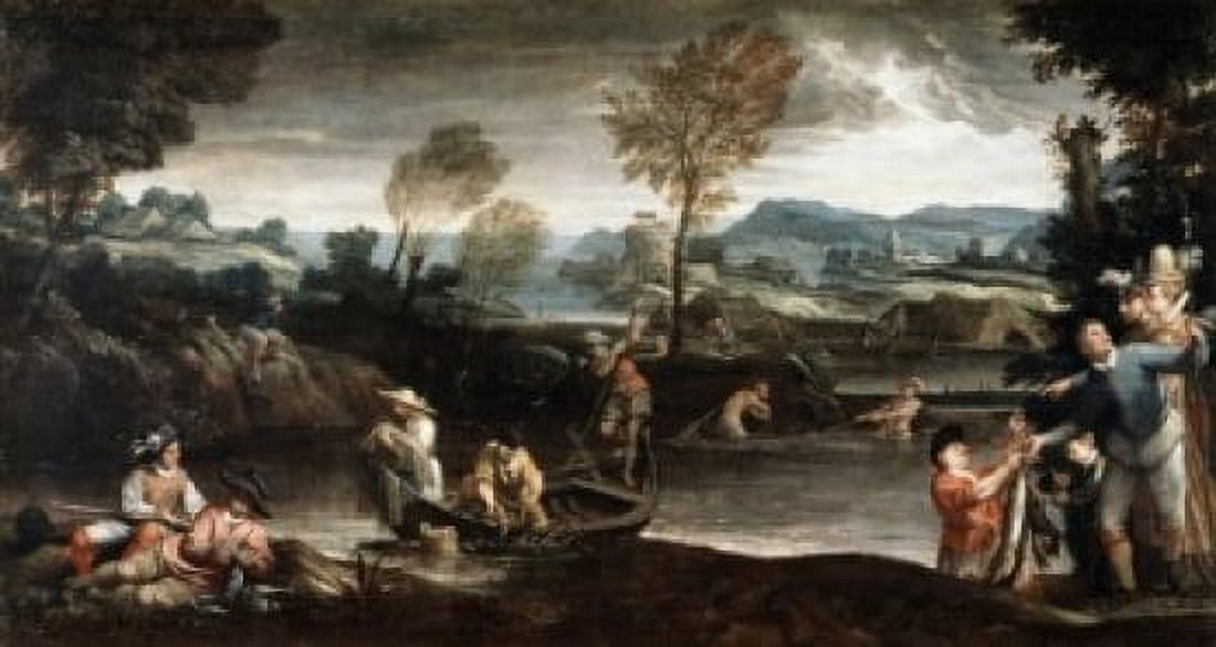 Fishing Annibale Carracci (1560-1609 Italian) Musee du Louvre Paris France Canvas Art - Annibale Carracci (18 x 24)
