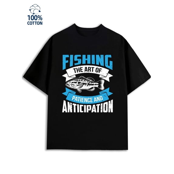 Greenink Fishing Art T-Shirt men fishing 180G Cotton black fishing for men funny Vintage Unisex Shirt Graphic tshirts Trendy Unisex Shirt Cotton tshirts Retro Unisex Sh