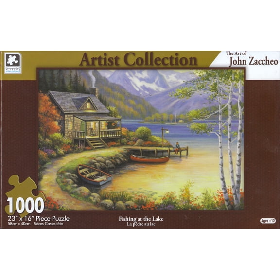 Fishing At The Lake 1000 Piece Puzzle