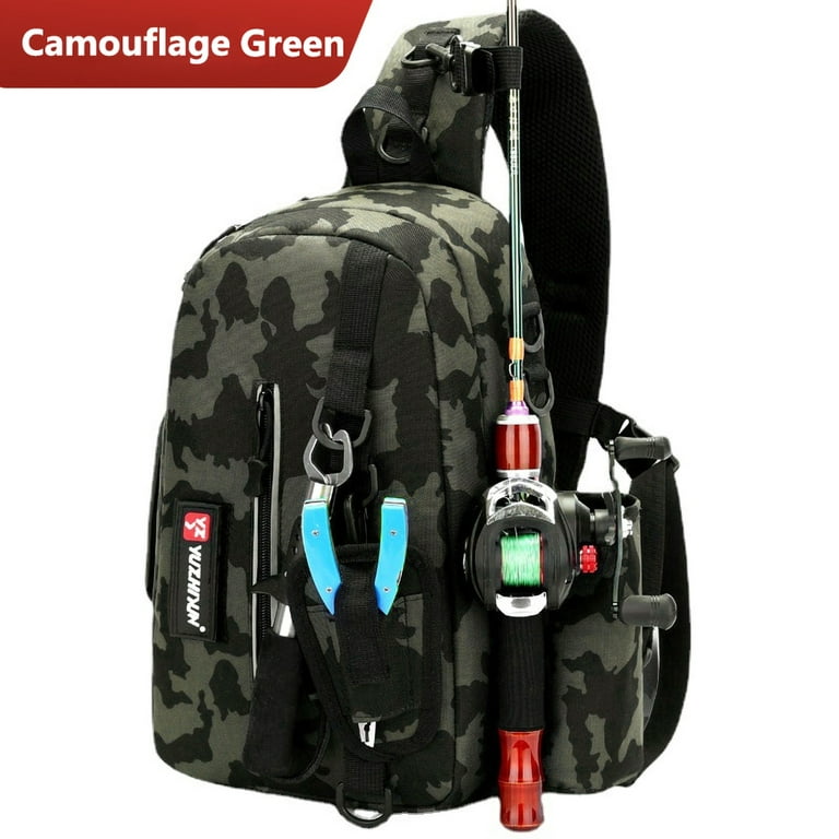 Fishing Backpack Tackle Bag, Water-Resistant Fishing Backpack with