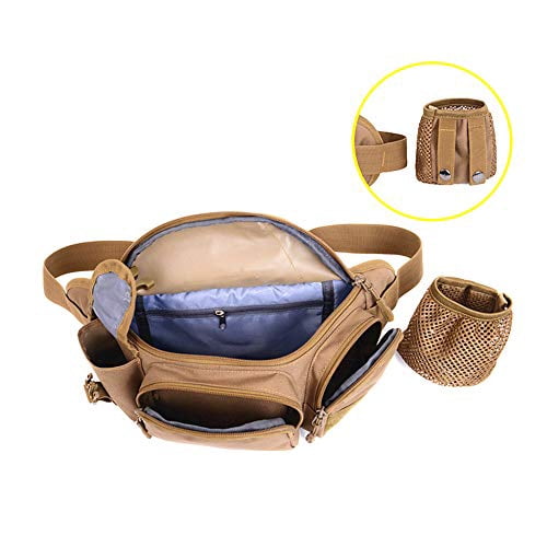 Fishing Bag Portable Outdoor Fishing Tackle Bags Multiple Waist Bag Fanny Pack Metal Detecting Bag