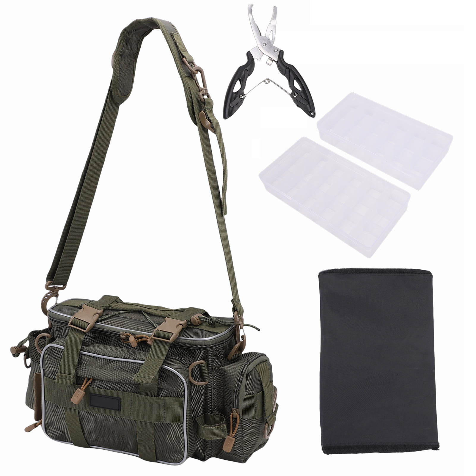 Fishing Bag§fishing Tackle Bag§fish Bag§fishing Bags For Men§fishing Bags With Tackle Boxes§fishing Tackle Bags Fishing Shoulder Bag 2 Packs Tackle Storage Box With Rainproof