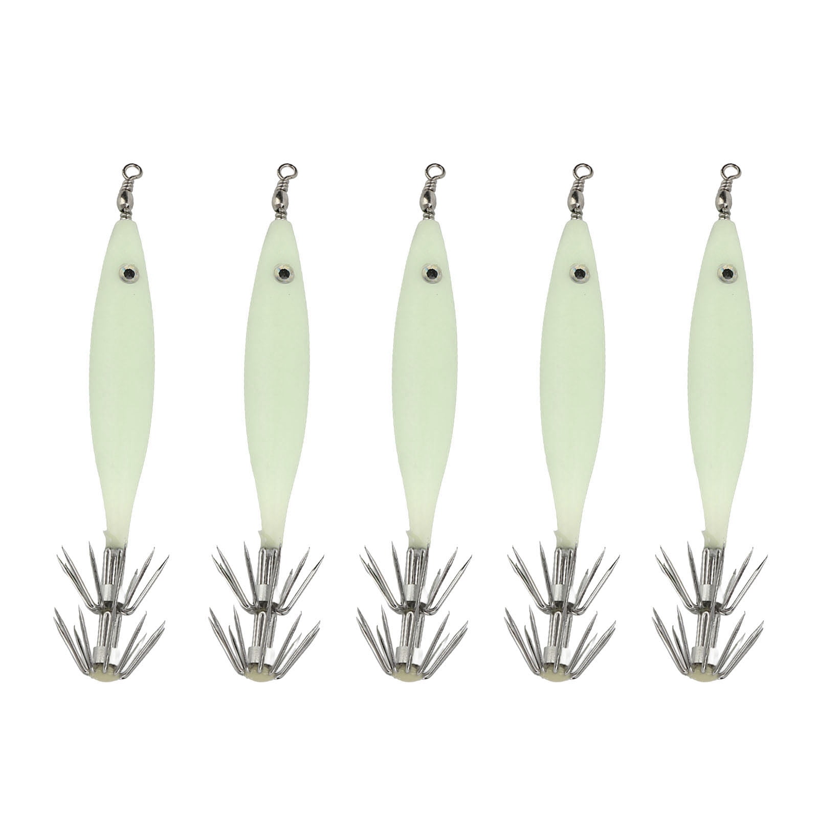 Fishing Bait, Attractive Incisive Hook Squid Jig Portable For Saltwater Luminous