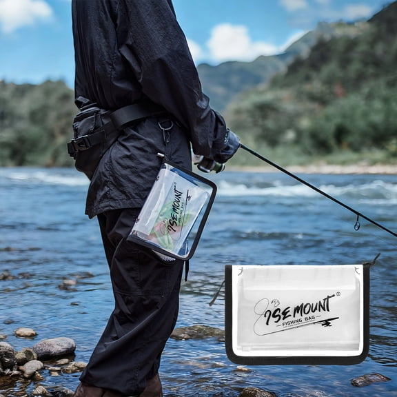 Fishing Bait Binder, Clear Soft Plastic Bait Bags with 15pcs Thickened Ziplock Bag Storage for Hooks, Sinkers & Fishing Accessories