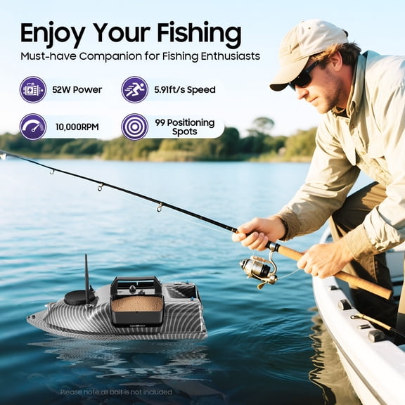 Fishing Bait Boat, RC Fishing Boat, Bait Boat for Fishing Used In Rivers, Lakes, And Seas, Loaded With Corn