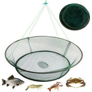 Fishing Bait Trap Crab Net Crawdad Shrimp Cast Dip Cage Fish Minnow Foldable-1PCS