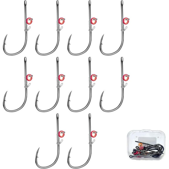 Fishing Baitholder Hook Barbed Fishhook with Hole Fishing Hook Saltwater Fishing Tackle Live Shrimp Fixing Hook