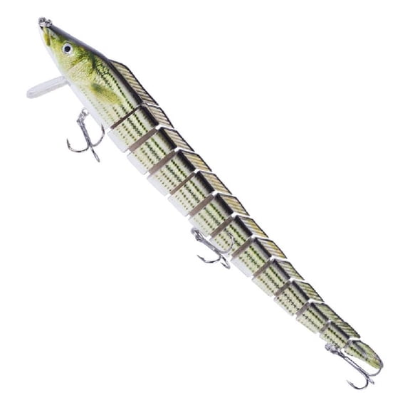 Fishing Baits Artificial Baits Swimbait with Treble Hook 13 Segments Floating Eel Lures Crankbait Fishing Accessories
