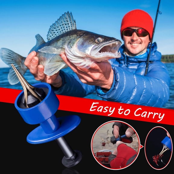 Fishing Baits Portable 4 Claws Bloodworm Earthworm Clamp/Holder, Lures Soft Plastic with Rubber Band Tackle Accessory,Multi Function Live Bait Red Worm Binding Device for Outdoor Fishing Bait
