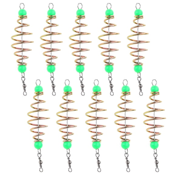 Fishing Baits Spring 10 Pcs/Set Lure Inline Hangings Tackle Tackle Accessory for Father Grandfather Go Fishing Tools