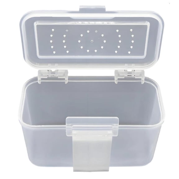 Fishing Baits Storage Container Case for Live Baits with Front Snap and Cover
