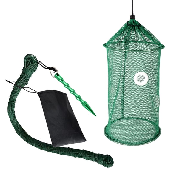 Fishing Baits Trap Braided Fishing Net for Shrimp Minnows Foldable Fish ...