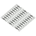 thumbnail image 1 of Fishing Barrel Swivel, 50Pcs 41lb Carbon Steel Terminal Tackle, Black, 1 of 6
