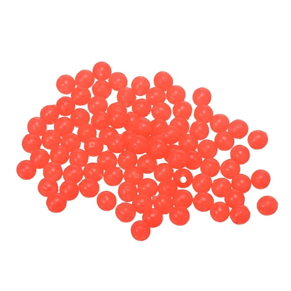 Fishing Beads Glow Soft Plastic Bait Eggs Lure Rigs 3 mm for Saltwater Freshwater (1000 Pack, Red)