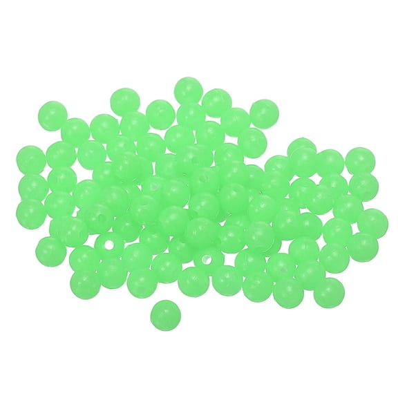 Fishing Beads Glow Soft Plastic Bait Eggs Lure Rigs 4 mm for Saltwater Freshwater (1000 Pack, Green)