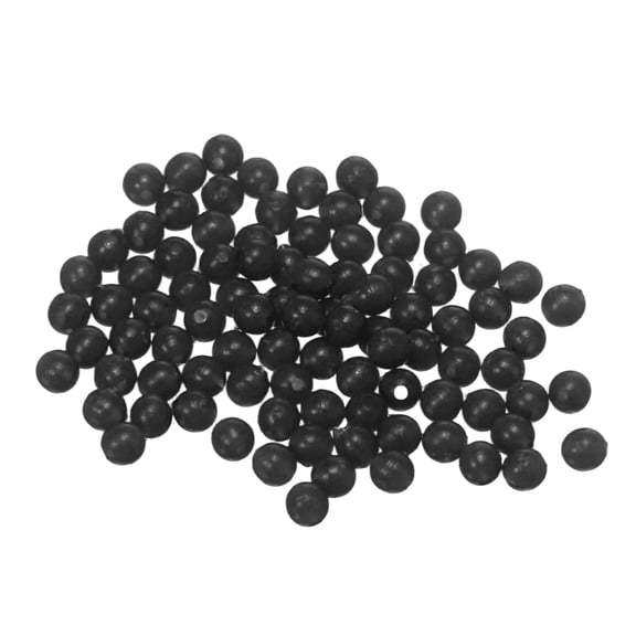 Fishing Beads Holographic Soft Plastic Bait Eggs Lure Rigs 3 mm for Saltwater Freshwater (1000 Pack, Black)