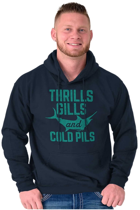 Fishing Beer Drinkers Funny Joke Cool Hoodie Sweatshirt Women Men Brisco Brands M