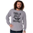 thumbnail image 1 of Fishing Beer Drinkers Funny Joke Cool Long Sleeve TShirt Men Women Brisco Brands M, 1 of 6
