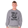 thumbnail image 1 of Fishing Beer Drinkers Funny Joke Cool Sweatshirt for Men or Women Brisco Brands M, 1 of 6