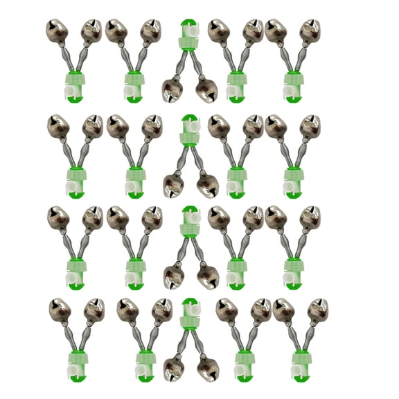 Fishing Bells 20pcs Spiral Clip Fish Bells Fishing Bite Alarm