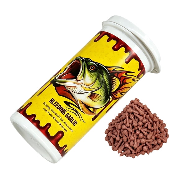 Coaa Fizzling Scented Belly Flakes with Bleeding Garlic Scent Fishing Attractants Fishing Belly Attractant with Bleeding Garlic Scent, Fizzling Scented Fish Attractant for Soft