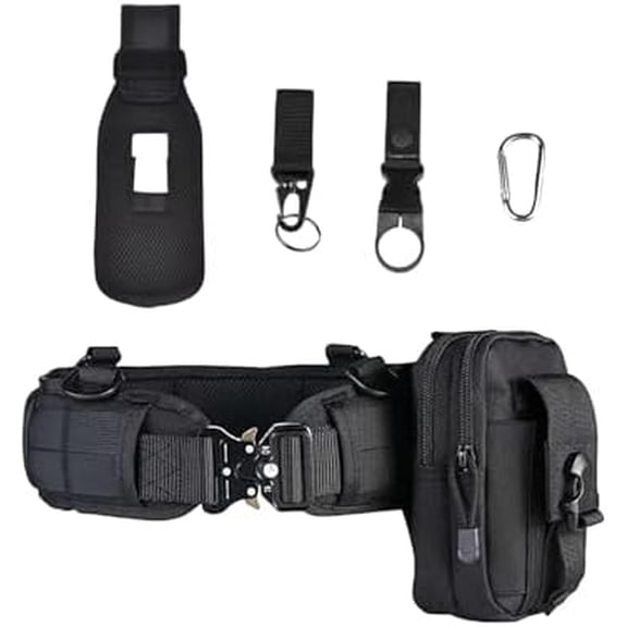 Fishing Belt Rod Holder, Adjustable Nylon Wading Belt with Detachable Tackle Bag, Fishing Rod Pole Holder Stand Up Waist Fighting Belt for Fishing, Gift for Fisherman$$Sport & Recreation Other