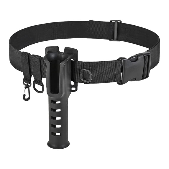 Fishing Belt With Pole Holder Durable Tackle Organizer For Surf Casting Secure Rod Holder Quick Release Buckle Outdoor Gear Accessory