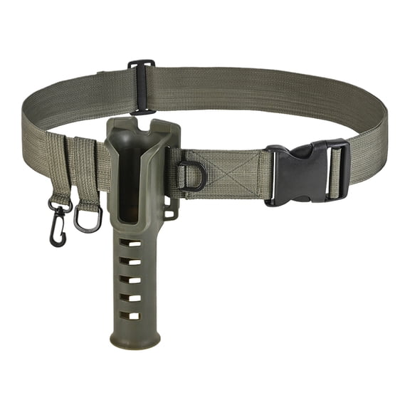 Fishing Belt With Pole Holder Durable Tackle Organizer For Surf Casting Secure Rod Holder Quick Release Buckle Outdoor Fishing Gear Accessories