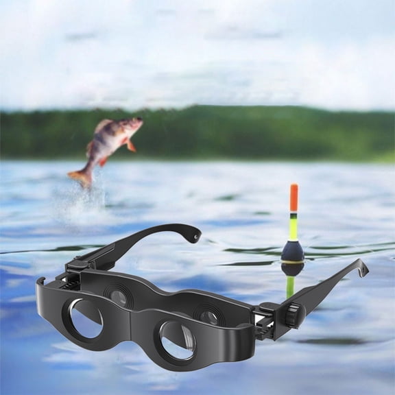 Fishing Binoculars Hands Free,3-6X Polarized Lens Float Viewer,500° Adjustable Myopia Presbyopia Compatible,Lightweight Portable Outdoor Fishing Telescope,for Anglers Men Women