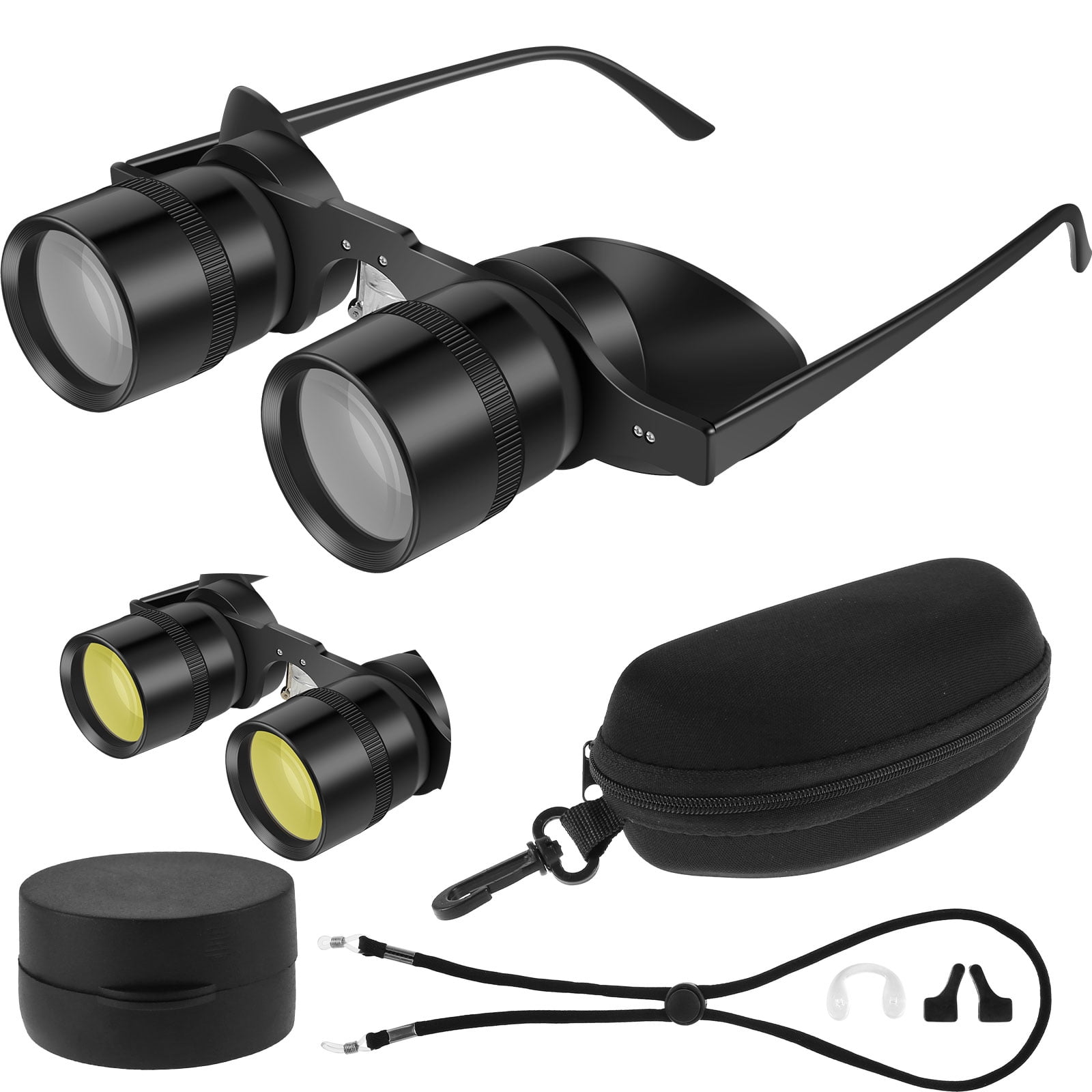 Fishing Binoculars with 2 Lenses Portable Light Binoculars HandsFree