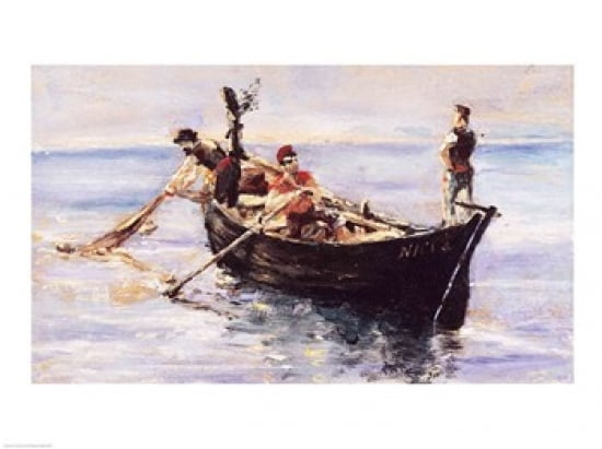 Fishing Boat 1881 Canvas Art - Henri de Toulouse-Lautrec (36 x 24)